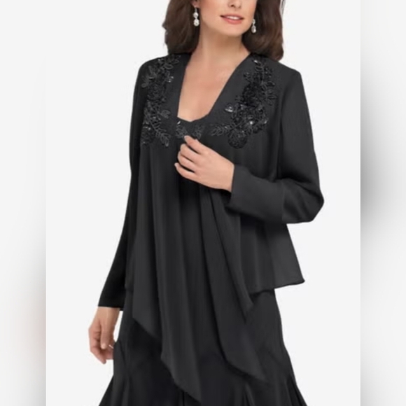 Roaman's Other - Roaman's Black Sheer Cardigan
